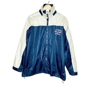 VTG Blue Beige Windbreaker Jacket Sz L